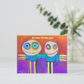we dansen de nacht weg briefkaart (Staand voorkant)