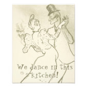 We dansen in deze keuken | Lautrec, dansende paar Foto Afdruk (Voorkant)
