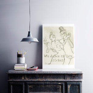 We dansen in deze keuken   Lautrec, dansende paar Foto Afdruk
