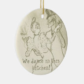 We dansen in deze keuken | Lautrec, danspaar Keramisch Ornament (Rechts)