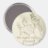 We dansen in deze keuken | Lautrec, danspaar Magneet (Voorkant / Achterkant)