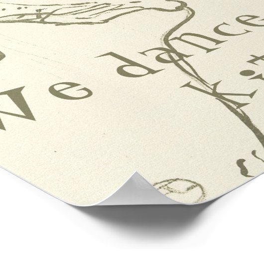 We dansen in deze keuken | Lautrec, danspaar Poster (Hoek)