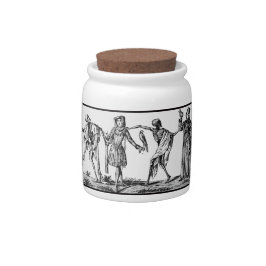 We dansen met Death Black Plague Candy Jar Porseleinen Snoeppot