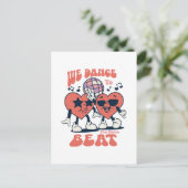 we dansen op dezelfde beat briefkaart (Staand voorkant)