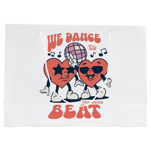 we dansen op dezelfde beat groot cadeauzakje (Achterkant)