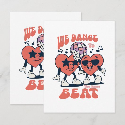 we dansen op dezelfde beat informatiekaartje (Voorkant / Achterkant)