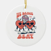 we dansen op dezelfde beat keramisch ornament (Voorkant)