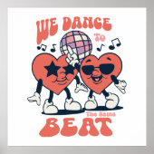 we dansen op dezelfde beat poster (Voorkant)