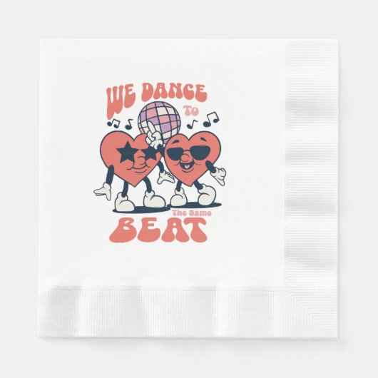 we dansen op dezelfde beat servet (Voorkant)