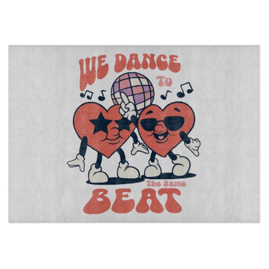 we dansen op dezelfde maat snijplank (Voorkant)
