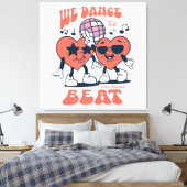 we dansen op hetzelfde ritme canvas afdruk (Insitu (Slaapkamer))