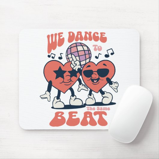 we dansen op hetzelfde ritme muismat (Met muis)