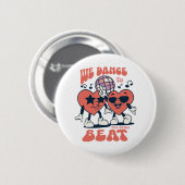 we dansen op hetzelfde ritme ronde button 5,7 cm (Voorkant /achterkant)