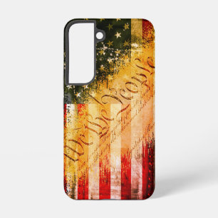 WE DE MENSEN Vintage Retro Rock Amerikaanse Vlag Samsung Galaxy Hoesje