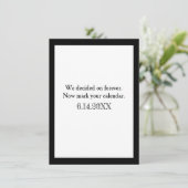 We Decided on Forever | Bewaar de datum Kaart (Staand voorkant)