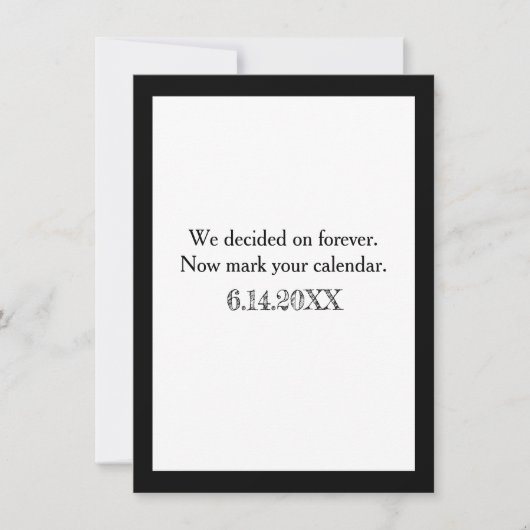 We Decided on Forever | Bewaar de datum Kaart (Voorkant)
