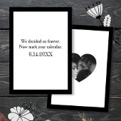 We Decided on Forever | Bewaar de datum Kaart