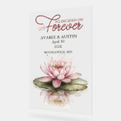 We Decided On Forever Bruiloft Acryl Bord (Hoek)