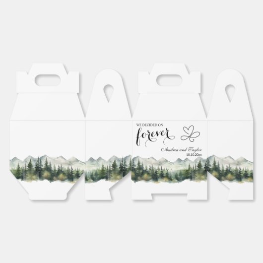 We decided on Forever Elegant Wedding Bedankdoosjes (Ongevouwen)