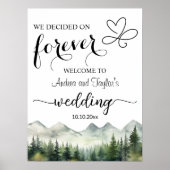 We decided on Forever Elegant Wedding Welcome Poster (Voorkant)