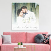 We Decided On Forever Pasgetrouwd Foto-overlay Canvas Afdruk (Insitu (Woonkamer))