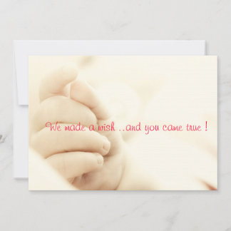 We deden een wens ...en je kwam uit.