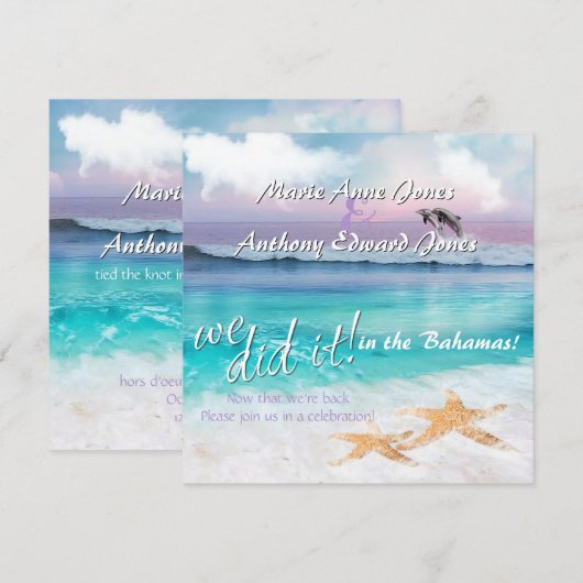 We deden het - BEAUTIEUZE TROPISCHE OCEAAN SUNRISE Kaart (Voorkant / Achterkant)