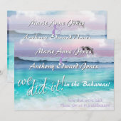 We deden het - BEAUTIEUZE TROPISCHE OCEAAN SUNRISE Kaart (Voorkant / Achterkant)