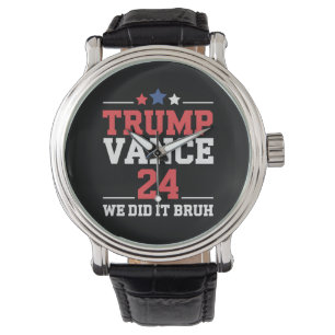 We Deden Het Bruh We Won Trump Vance 47th  Horloge