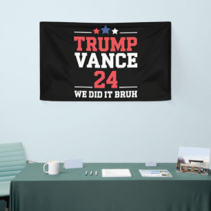 We Deden Het Bruh We Won Trump Vance 47th  Spandoek