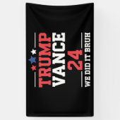 We Deden Het Bruh We Won Trump Vance 47th  Spandoek (Verticaal)