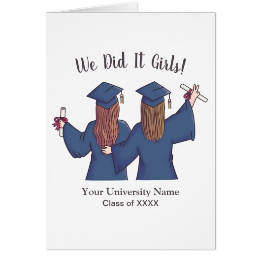 We deden het meisjes, Afstuderen meisjes (Voorkant)