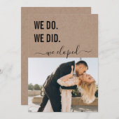 We deden het met een foto van Kraft Style Kaart (Voorkant / Achterkant)