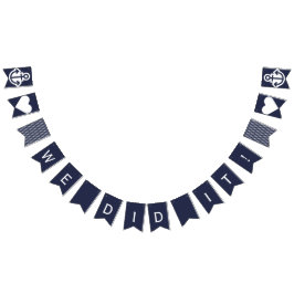 We deden het Nautical Wedding Anchor Bunting Vlaggetjes