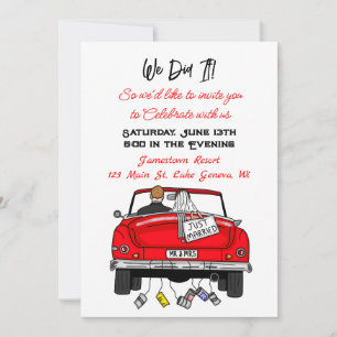 We deden het   We hebben de Eloped   Gehuwd Aankondiging