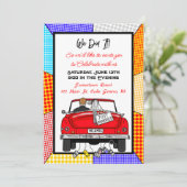 We deden het | We hebben de Eloped | Getrouwde aan Aankondiging (Staand voorkant)