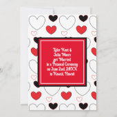 We deden het | We zijn weggelopen | Getrouwd Aankondiging (Achterkant)