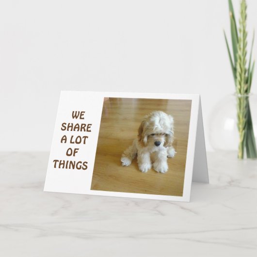 WE "DELEN" VEEL DINGEN - ONZE BIRTHDAY - DE "BESTE KAART (Voorkant)