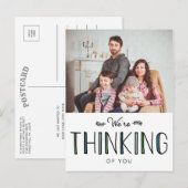 We denken aan je aankondiging Briefkaart (Voorkant / Achterkant)