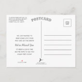 We denken aan je aankondiging Briefkaart (Achterkant)