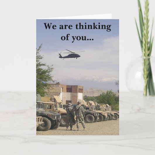 We denken aan je... kaart (Voorkant)