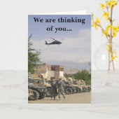 We denken aan je... kaart (Gele Bloem)