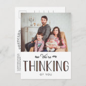 We denken aan jou aankondigingskaart (Voorkant / Achterkant)