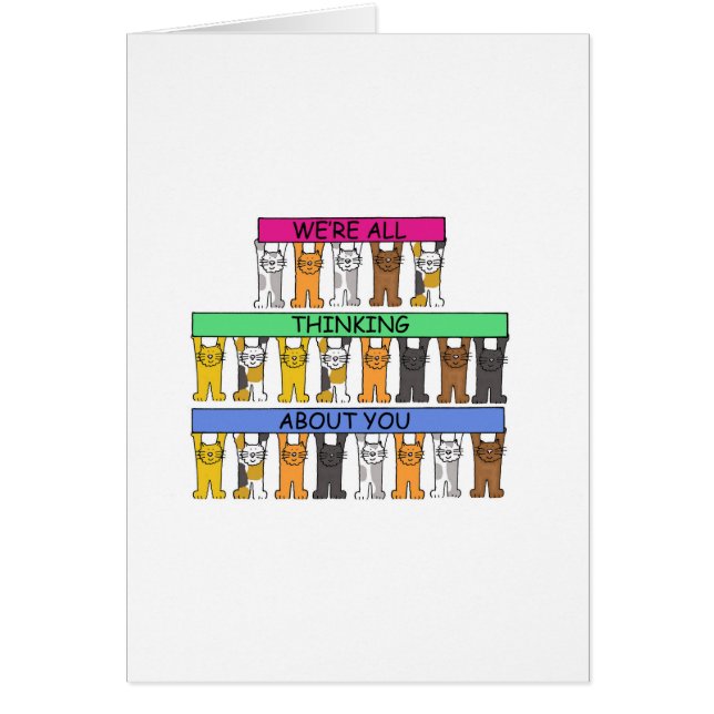 We denken allemaal aan je Cartoon katten (Voorkant)