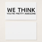 We denken dat je  Geweldige Cadeaubehuizing voor L Visitekaartje (Voorkant /achterkant)