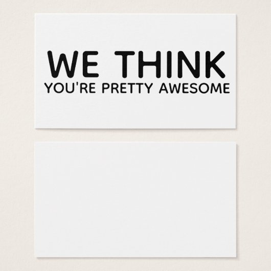 We denken dat je  Geweldige Cadeaubehuizing voor L Visitekaartje (Voorkant /achterkant)