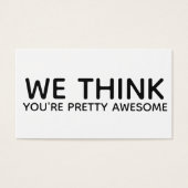 We denken dat je  Geweldige Cadeaubehuizing voor L Visitekaartje (Voorkant)