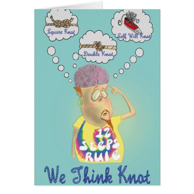 'We denken dat Knot' grappige broekkaart (Voorkant)
