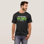 We Destroy Silence Paddlebal T-shirt (Voorkant volledig)