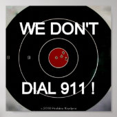 WE DIALEN NIET 911-DOELSTELLING POSTER (Voorkant)